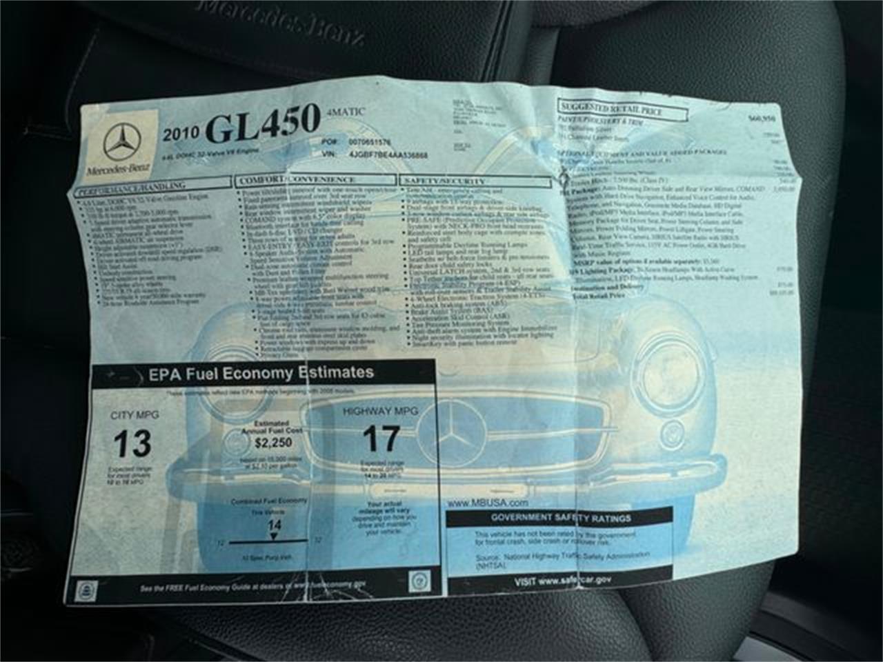 2010 Mercedes-Benz GL450